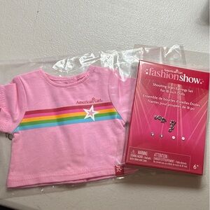 American Girl truly me meet top with earrings